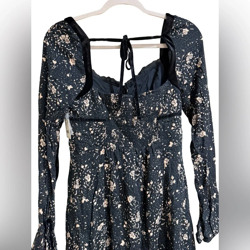 ✨ NWT Free People Tess Floral Print Mini Dress Boho Style Size S - Picture 12 of 16